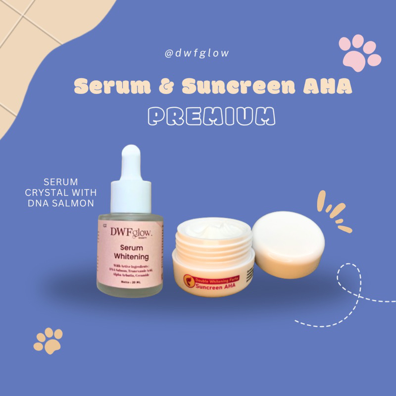 day set - bundling suncreen dan serum Crystal