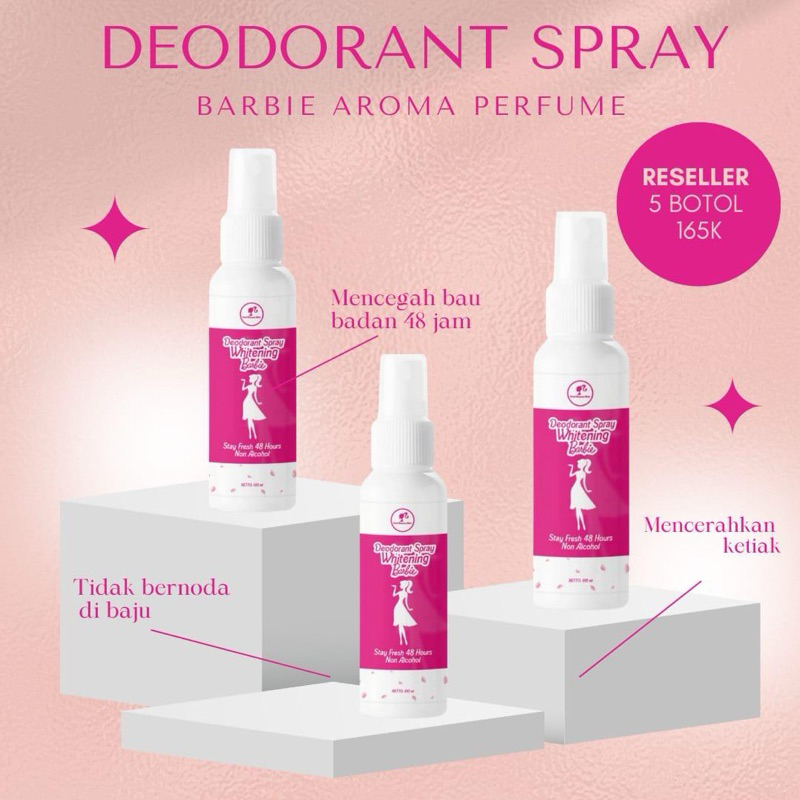 deodorant spray barbie ✨