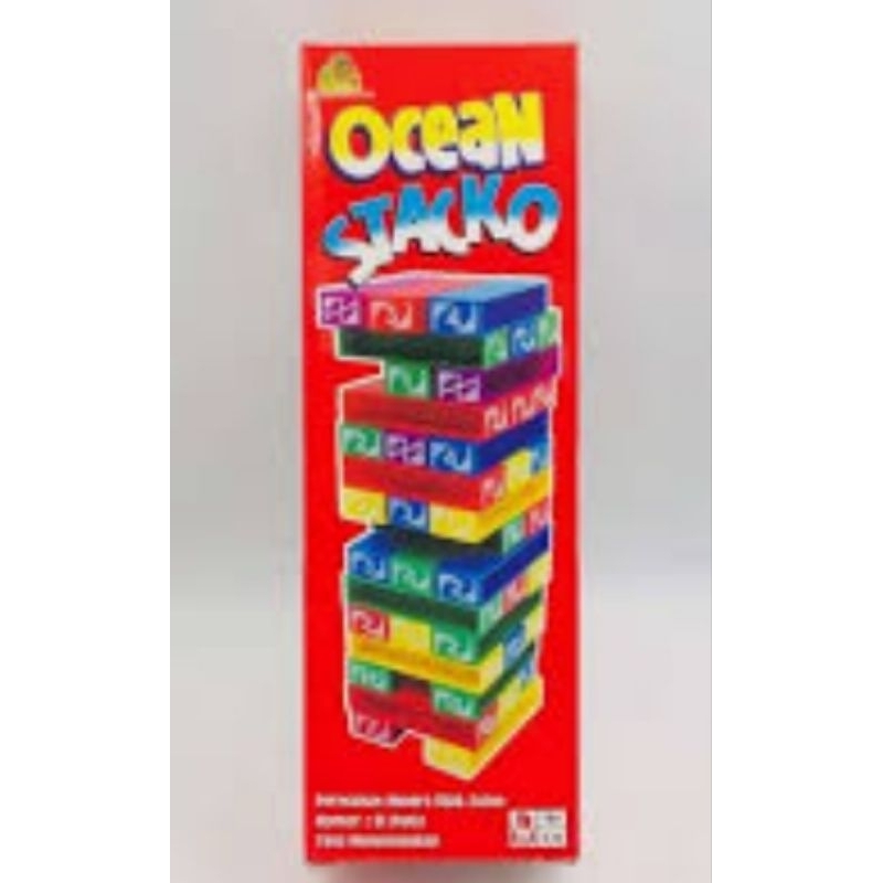 Mainan anak block stacko ocean stacko mainan anak game susun