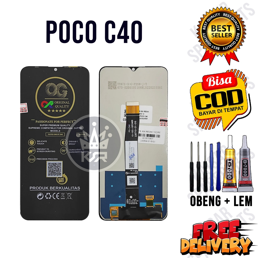 Lcd Touchscreen POCO C40 Original OEM Quality Fullset