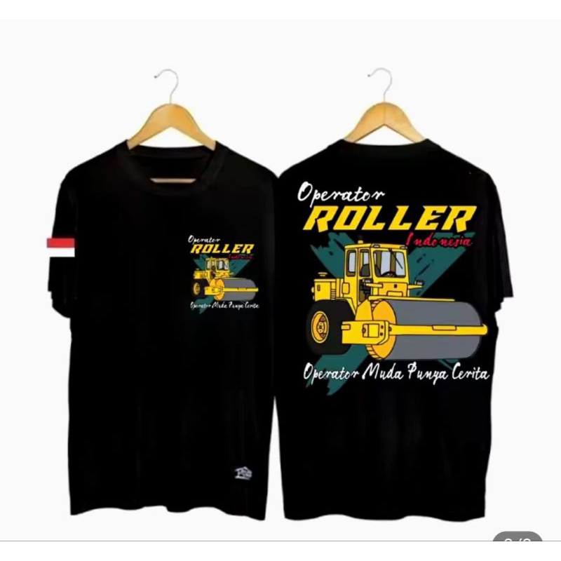 KAOS OPERATOR ROLLER INDONESIA CORAK KUNING