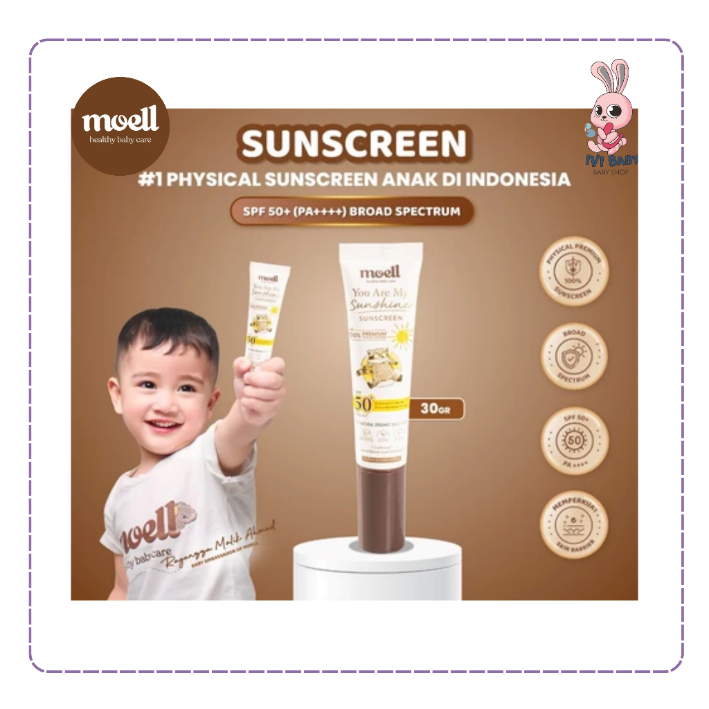 Moell Sunscreen SPF 50+ PA++ 30Gr
