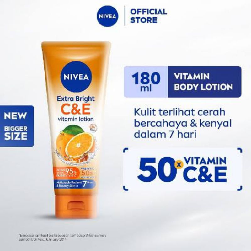 Nivea Extra Bright C&E Vitamin Lotion 180ml