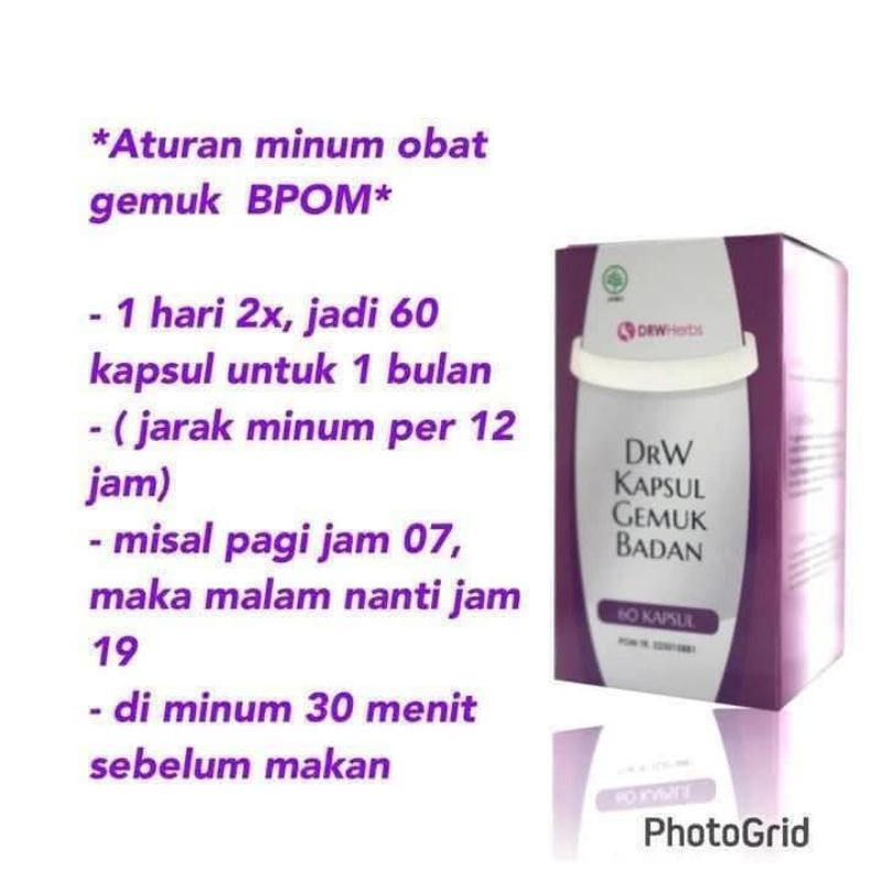 Kapsul Gemuk Drwskincare
