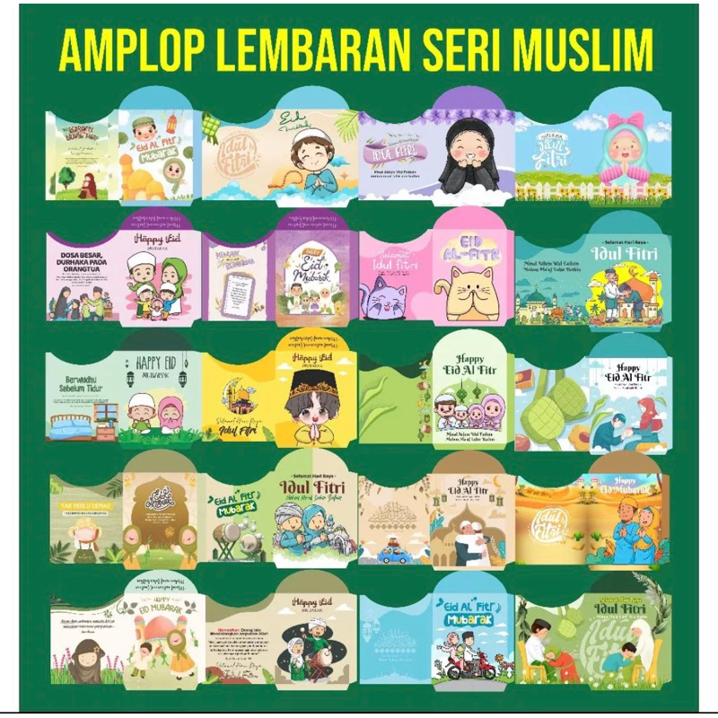 Amplop Lembaran Seri Muslim Medium