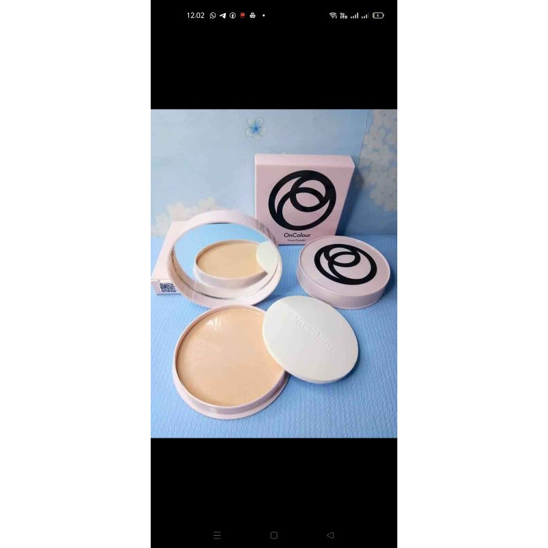 on colour face powder