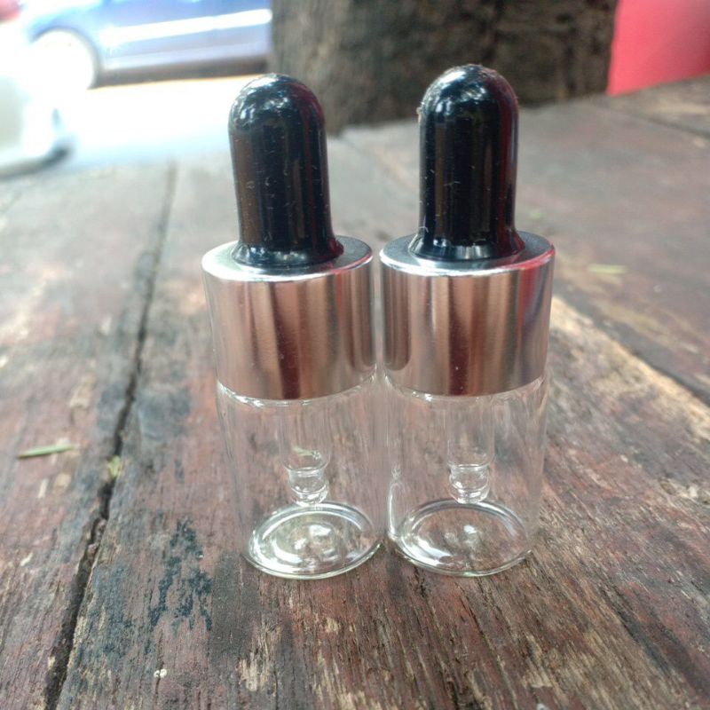 botol kaca 5ml ring silver