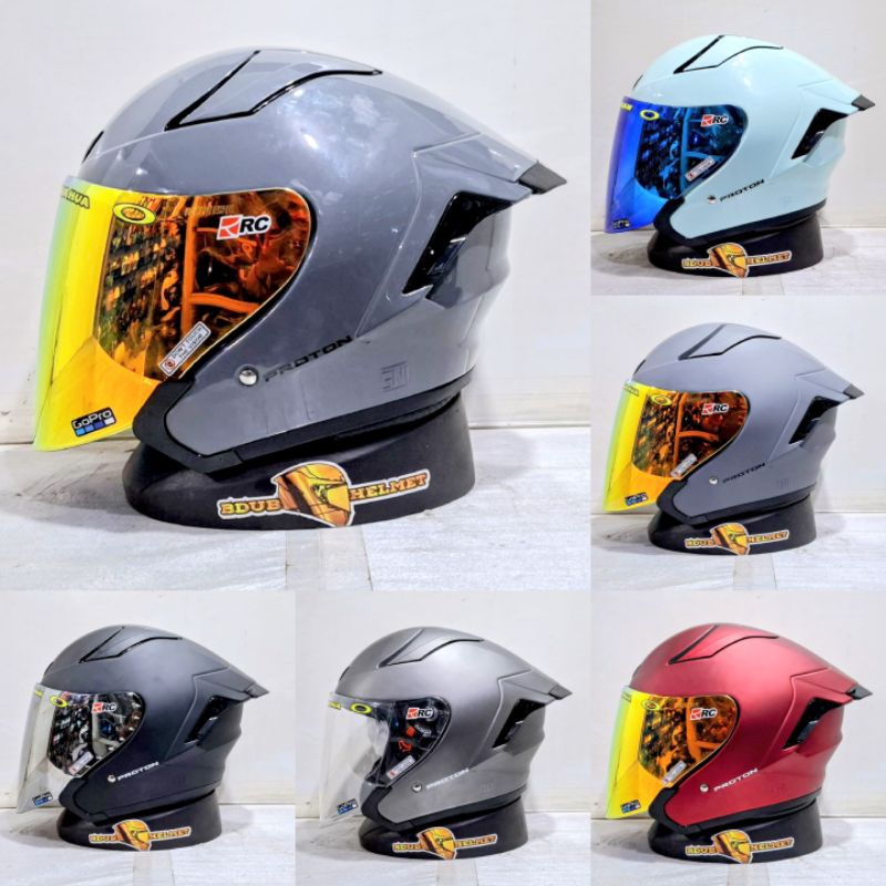 Helm HRV PROTON solid paket ganteng