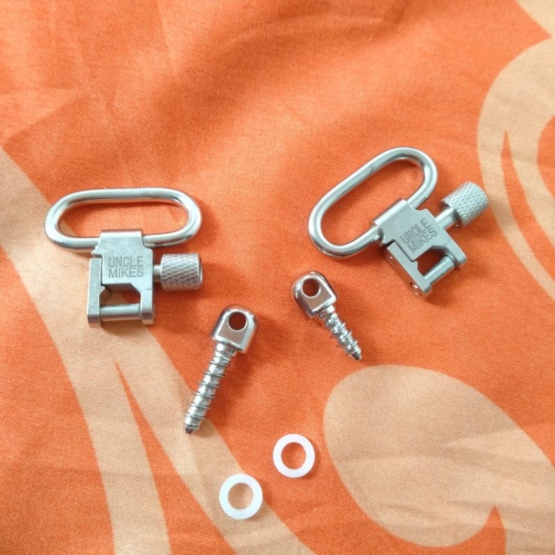 swivel uncle mikes putih/crom