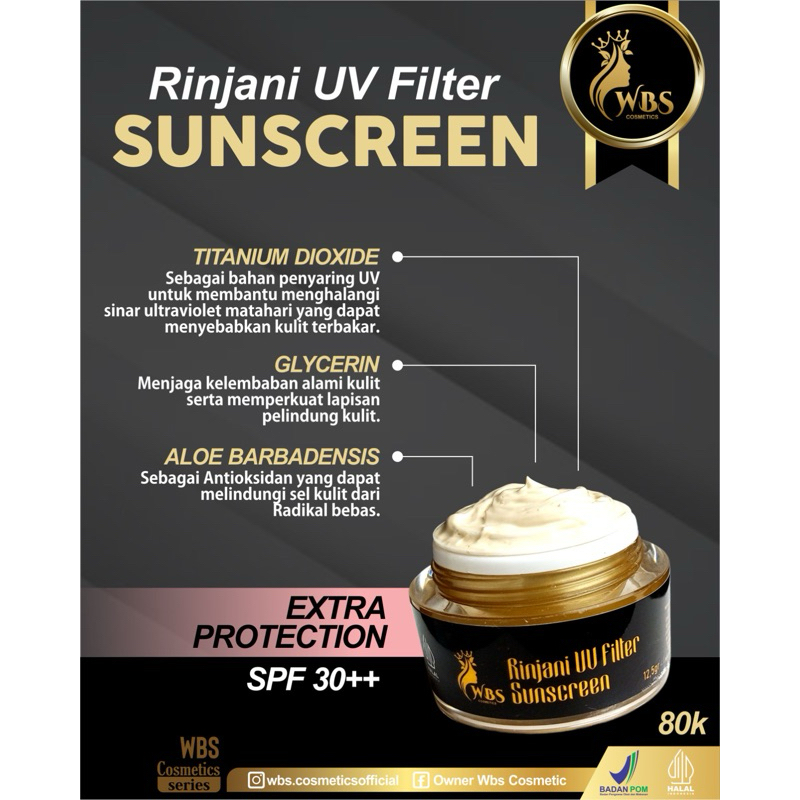 SUNSCREENRINJANIUVFILTERSPF30