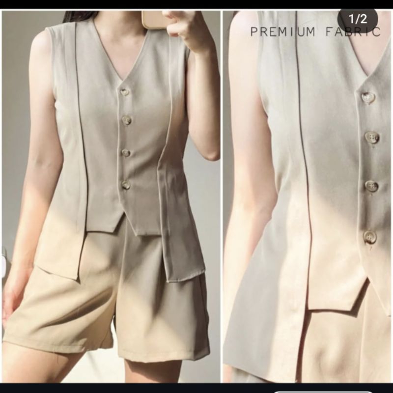 Set Cansee Crop Shorts