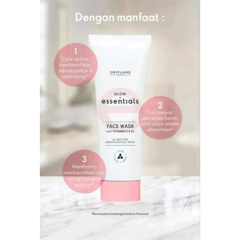 OC GLOW ESSENTIALS FACE WASH