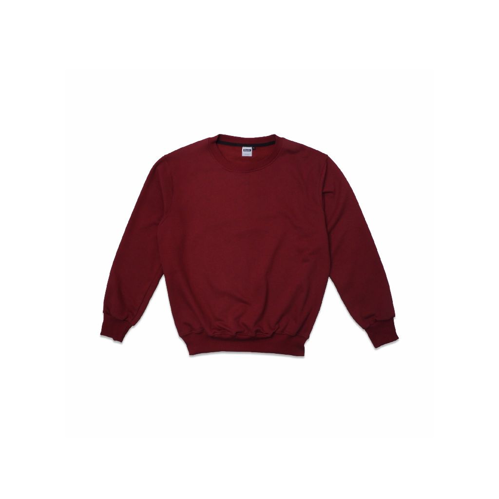 Gilapolos Sweatshirt Sweeter Crewneck Fleece Katun Basic Maroon