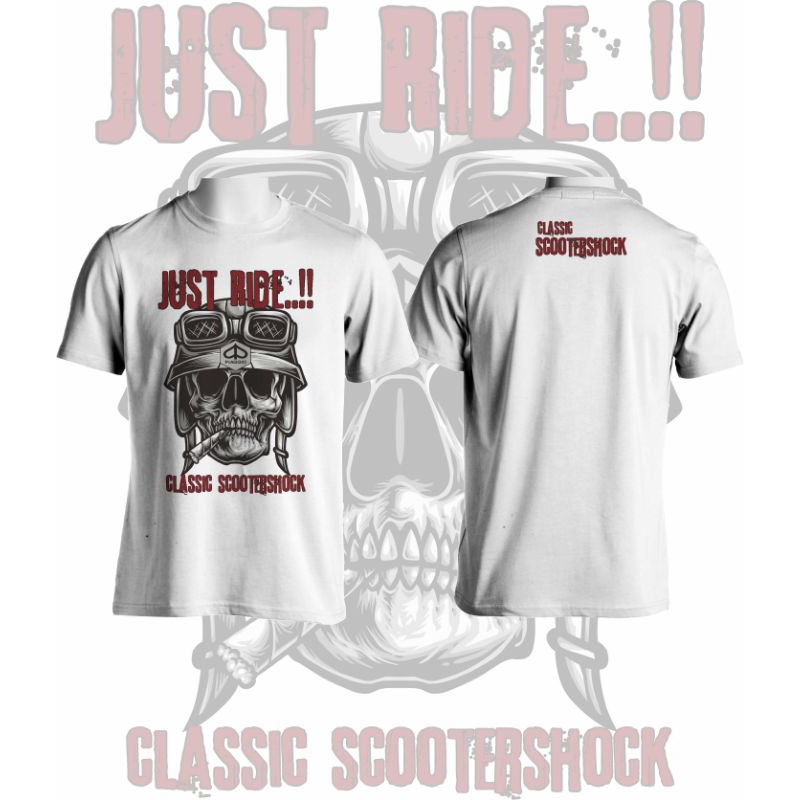 COD!!Kaos Vespa "Just Ride"