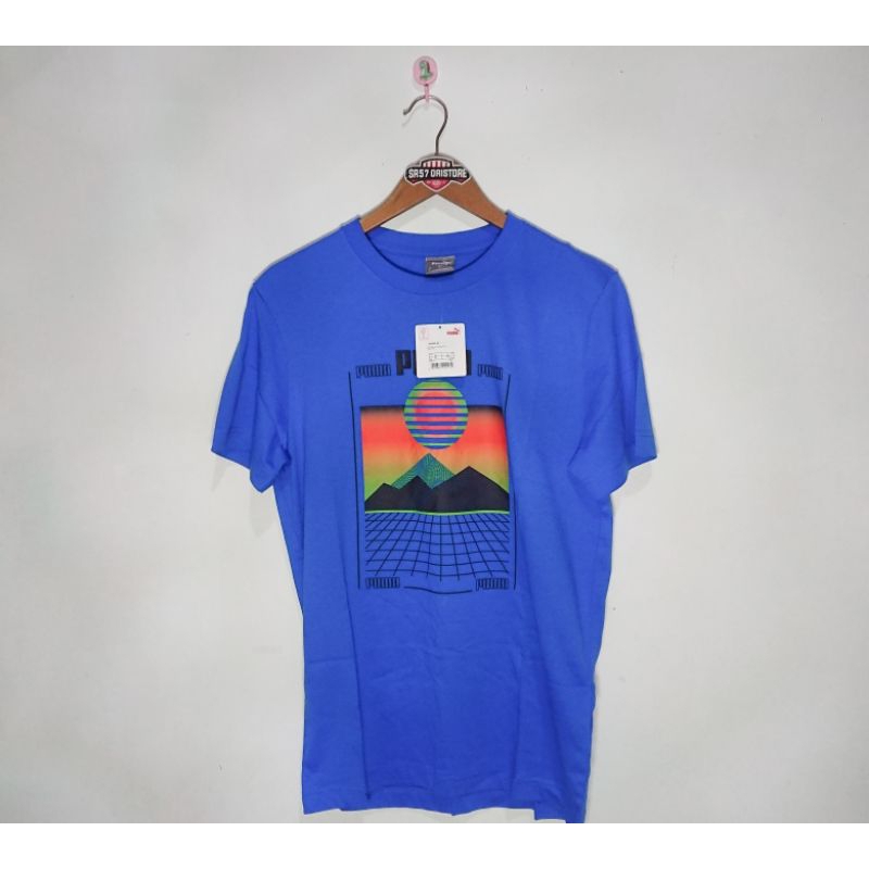 Kaos Graphic Tee - Racing Blue