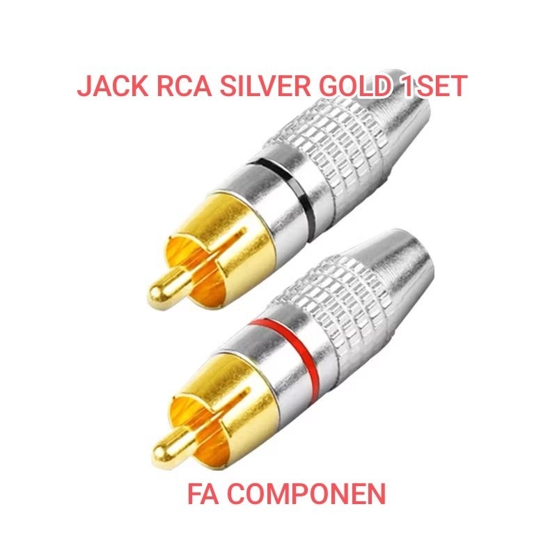 JACK RCA GOLD SILVER 1SET