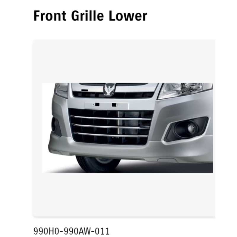 List Chrome Gril wagon R