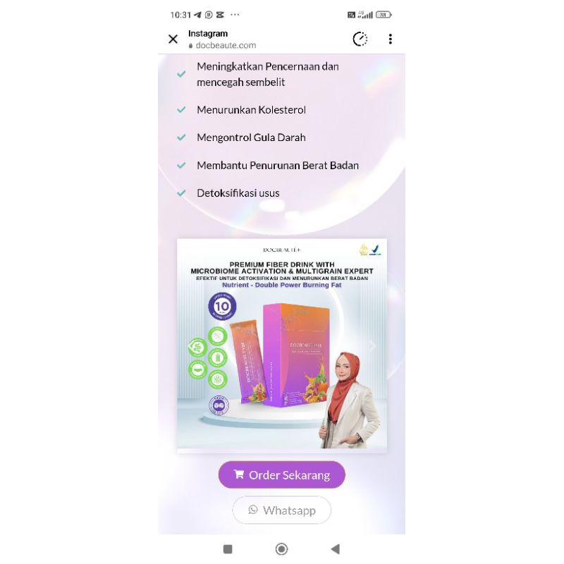 [Docbeaute] Premium Fiber Drink With Microbiome Activation & Multigrain Expert