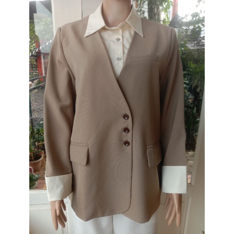 BLAZER wanita Polos