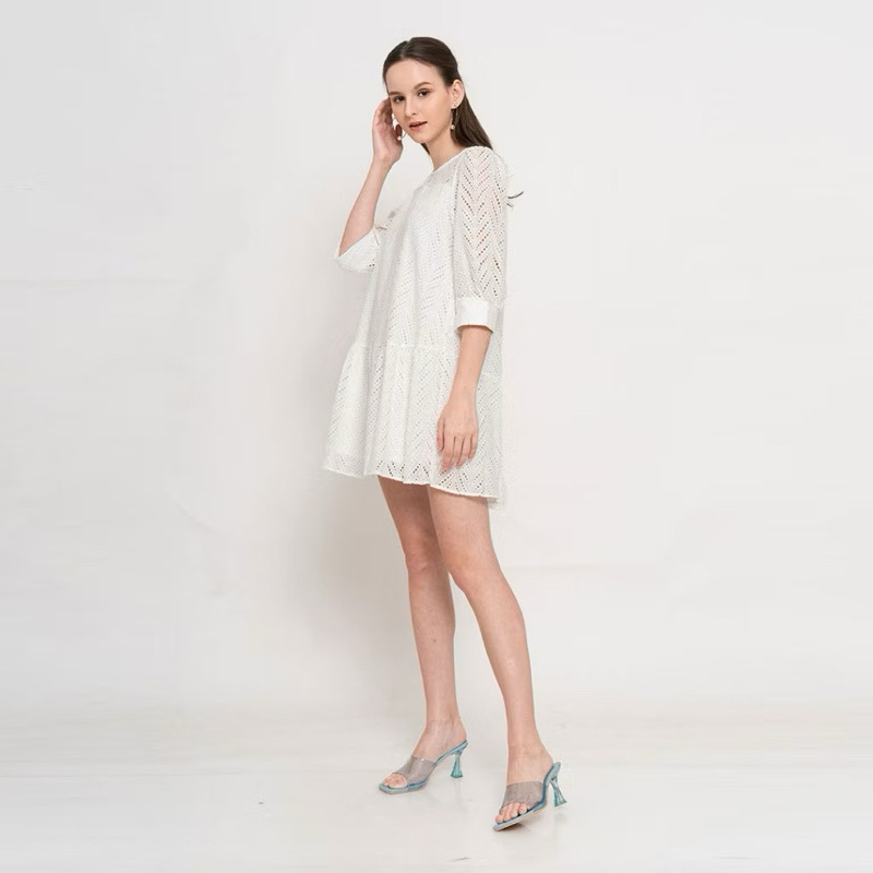 Dress Putih Chocochips - Size M