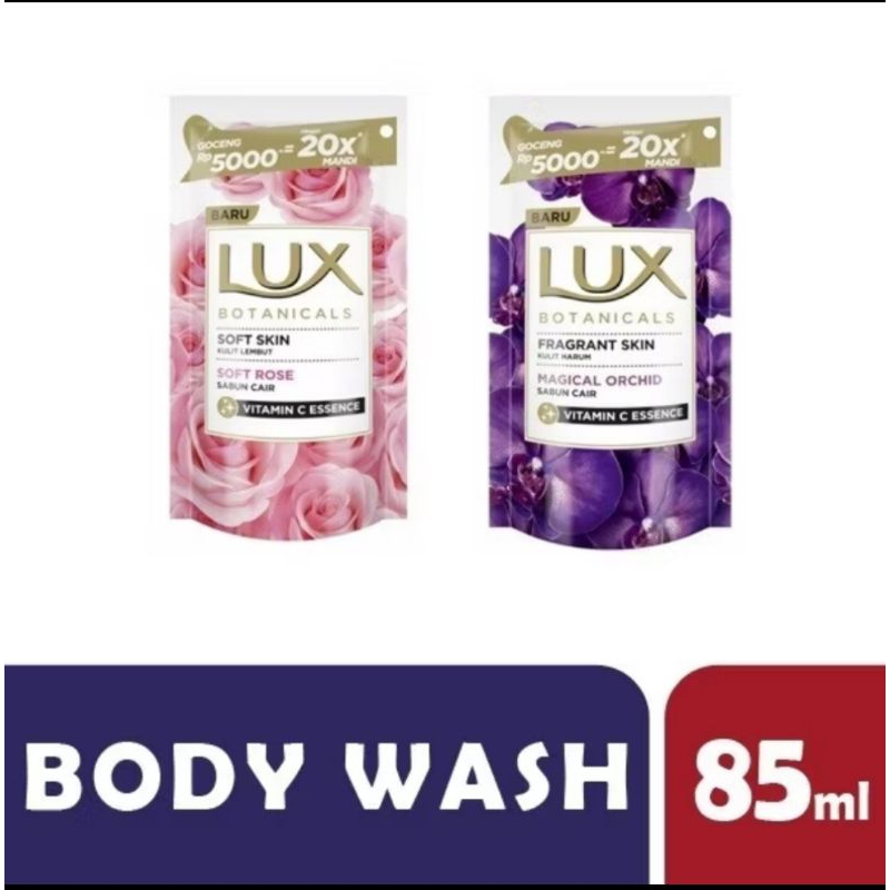 LUX BODY WASH 85ML pouch