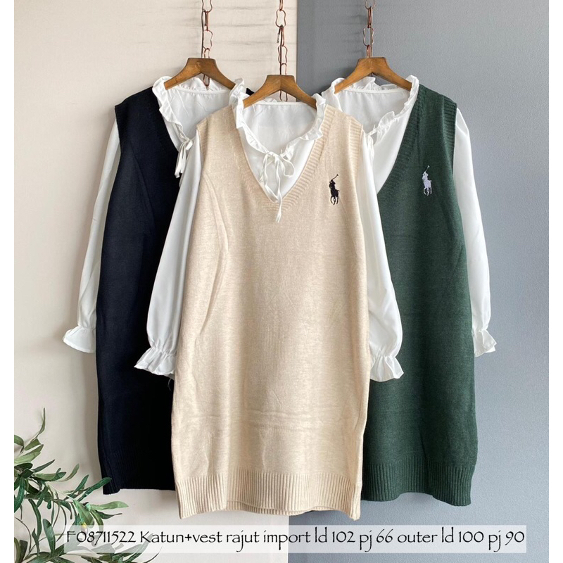 tunik vest rajut