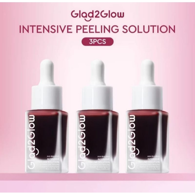 Bundle 3 pcs Peeling Serum Glad2glow solution