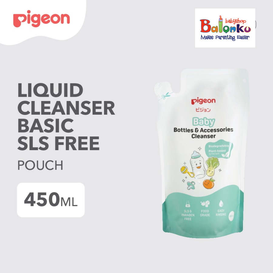 PIGEON Liquid Cleanser Basic SLS Free 500ml  dan 450ml Bottle