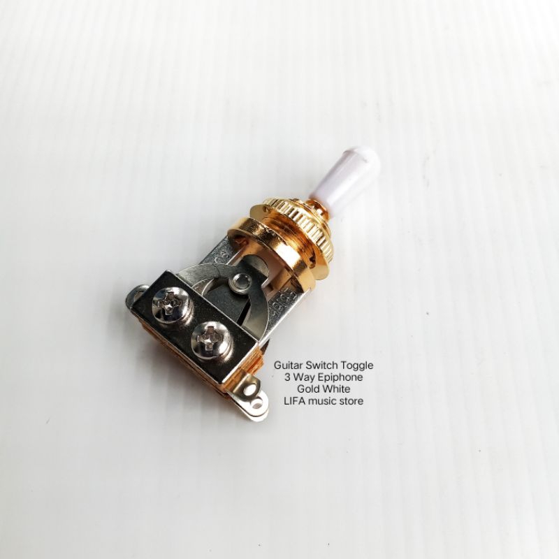 Guitar Switch Toggle 3 Way Epiphone Gold White