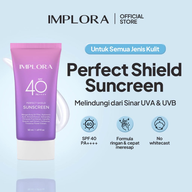 IMPLORA Perfect Shield Sunscreen SPF 40 PA++++ 50ml