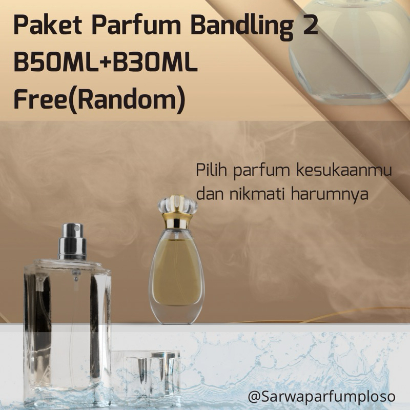 PAKET PARFUM BUNDLING 2 B50ML + B30ML FREE(RANDOM)