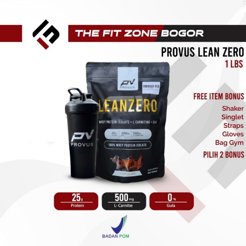Provus Lean Zero 1 Lbs Whey Protein Isolate Plus Fat Burner CLA
