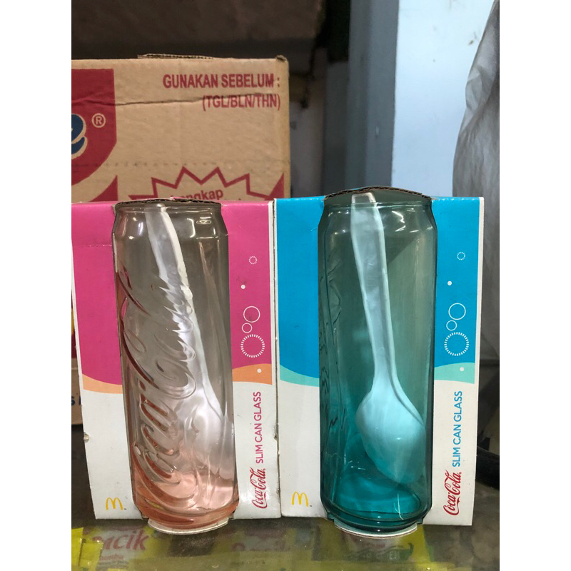 gelas kaca logo minuman