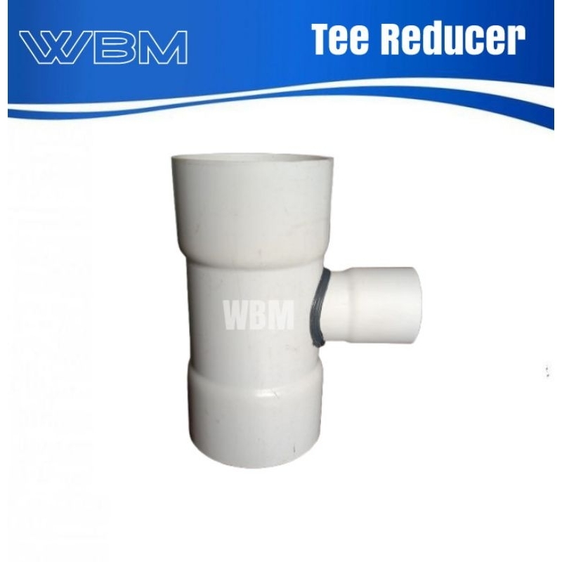 Tee reducer 2 1/2 x 2 " inchi type aw fitting pvc