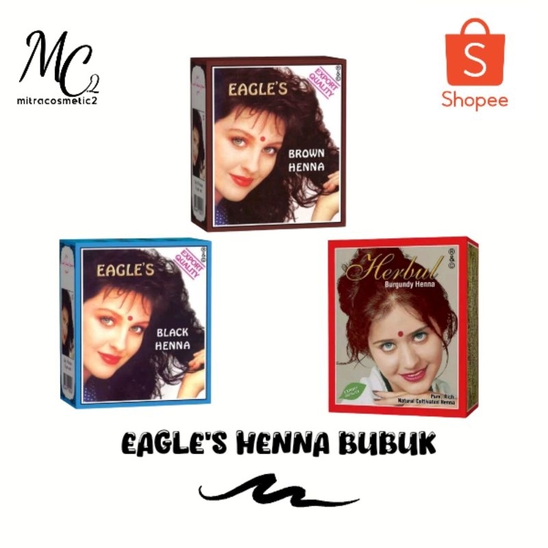 Eagle's Henna Bubuk Hitam Ecer