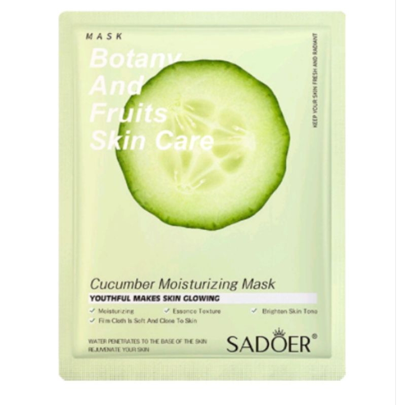 SADOER SHEET MASK CUCUMBER MOISTURIZING MASK