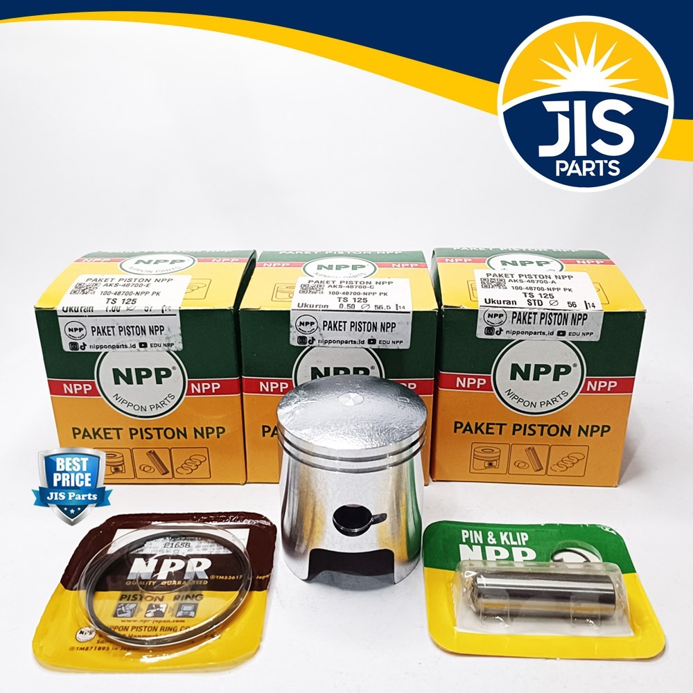PISTON SEHER KIT TS 125 NPP OVERSIZE STD 50 100
