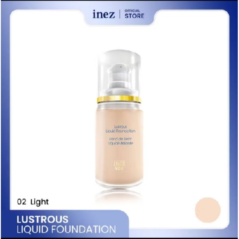 Inez Lustrous Liquid Foundation 02 Light