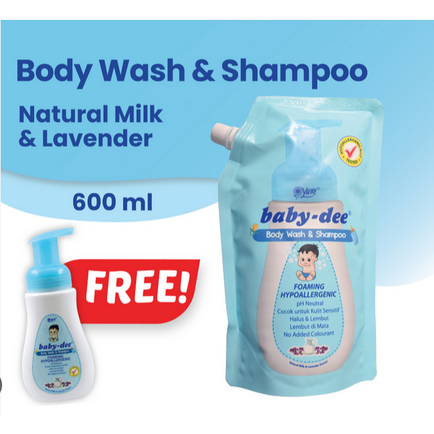 Dee Dee BodyWash & Shampoo Foaming 600ml