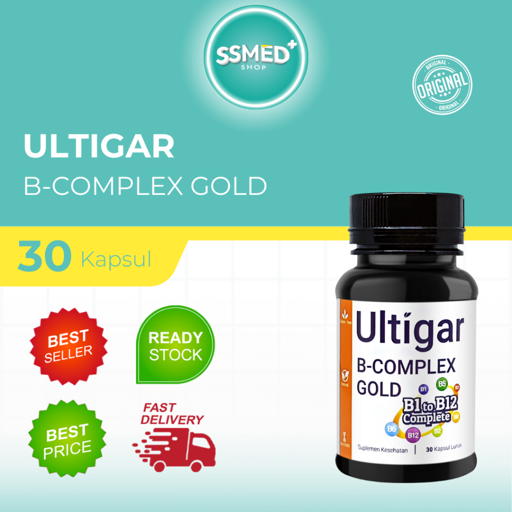 ULTIGAR B-COMPLEX GOLD ISI 30 & 100 KAPSUL