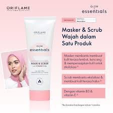 Glow Essentials Mask & Scrub with Vitamins E & B3