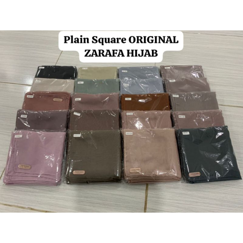 PLAIN SQUARE ORIGINAL BY ZARAFA HIJAB