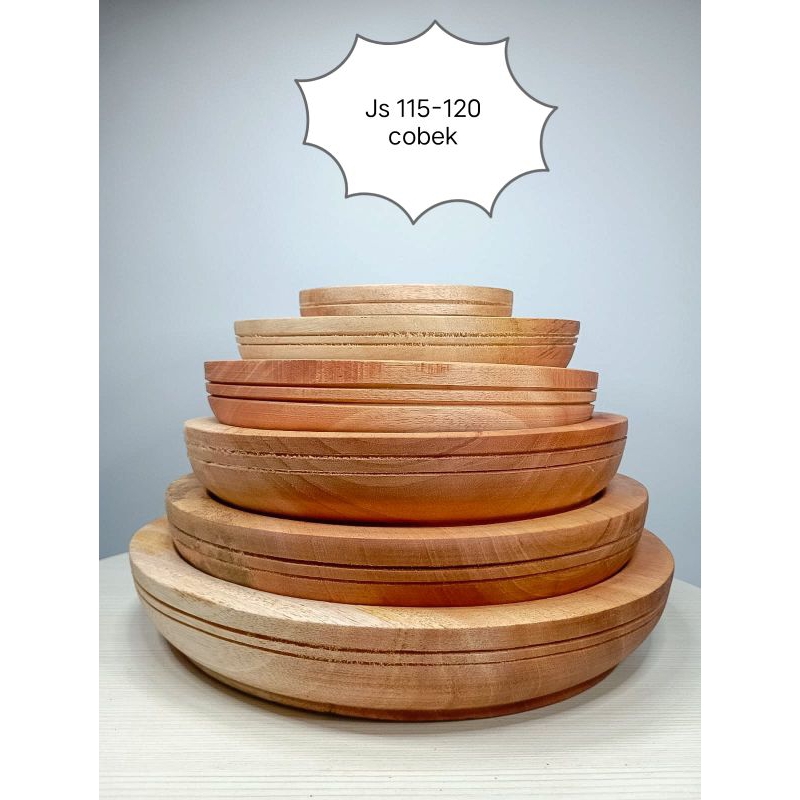 Cobek Kayu Set Cobek Plus Mutu