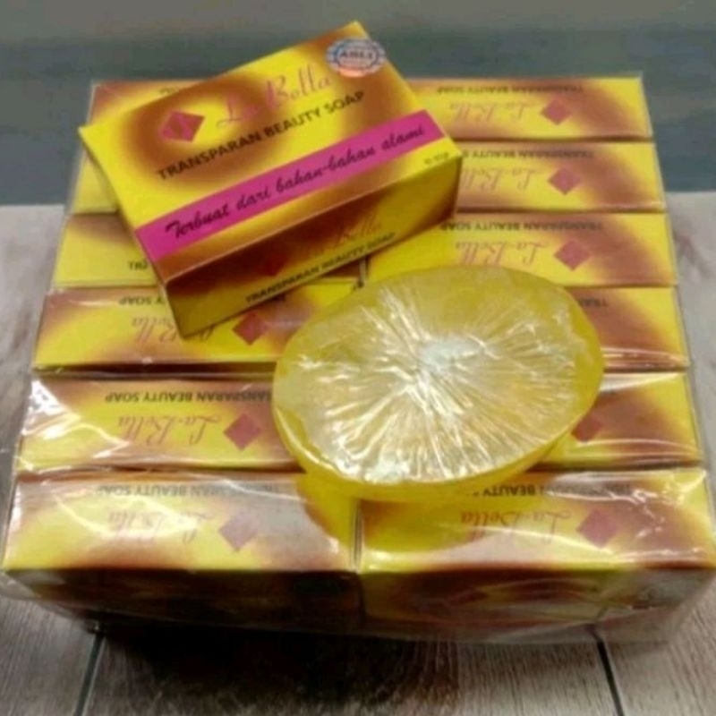 12pcs sabun labella transparan