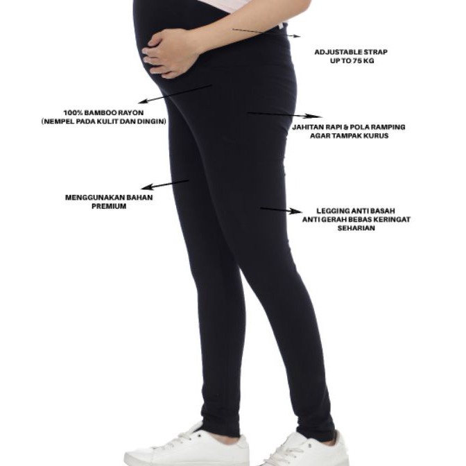 Terbatas Hellomommy  Cora Adjustable Maternity Legging