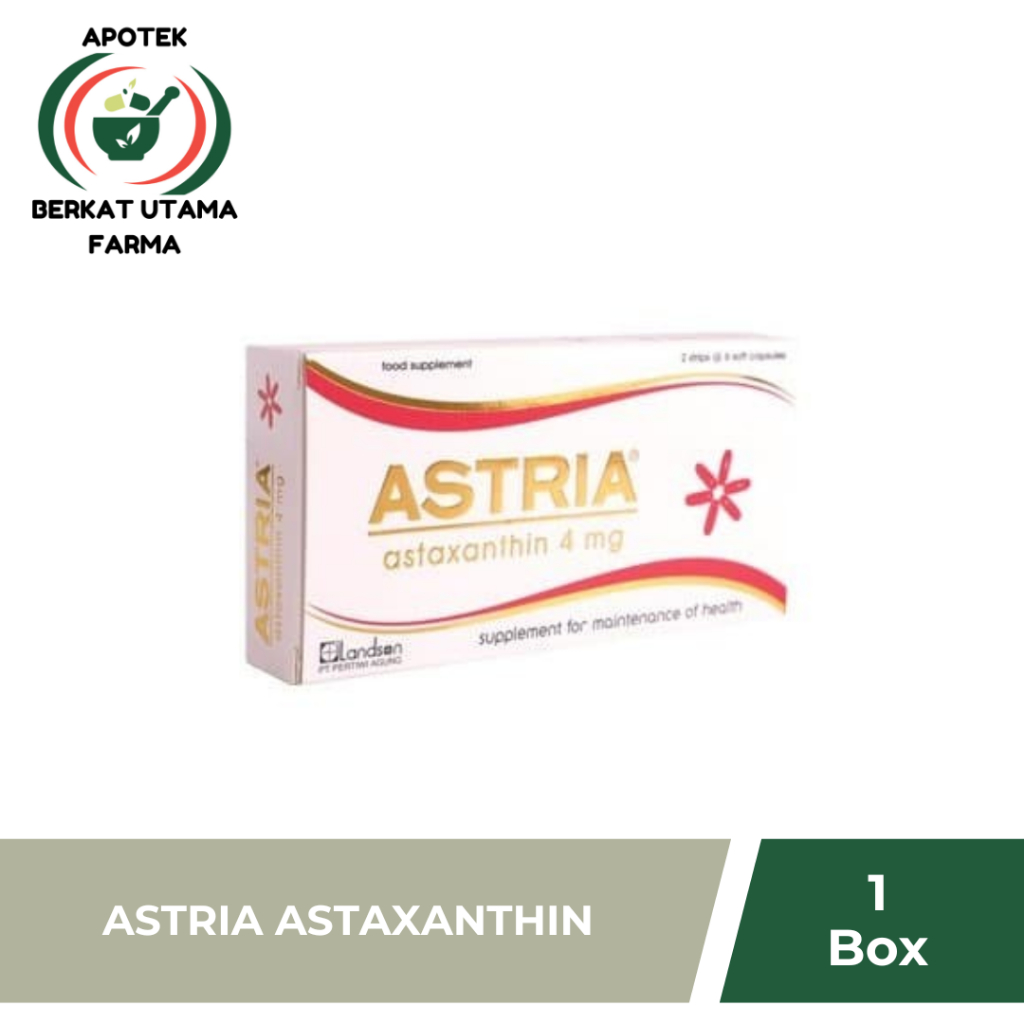 ASTRIA ASTAXANTHIN 8MG BOX