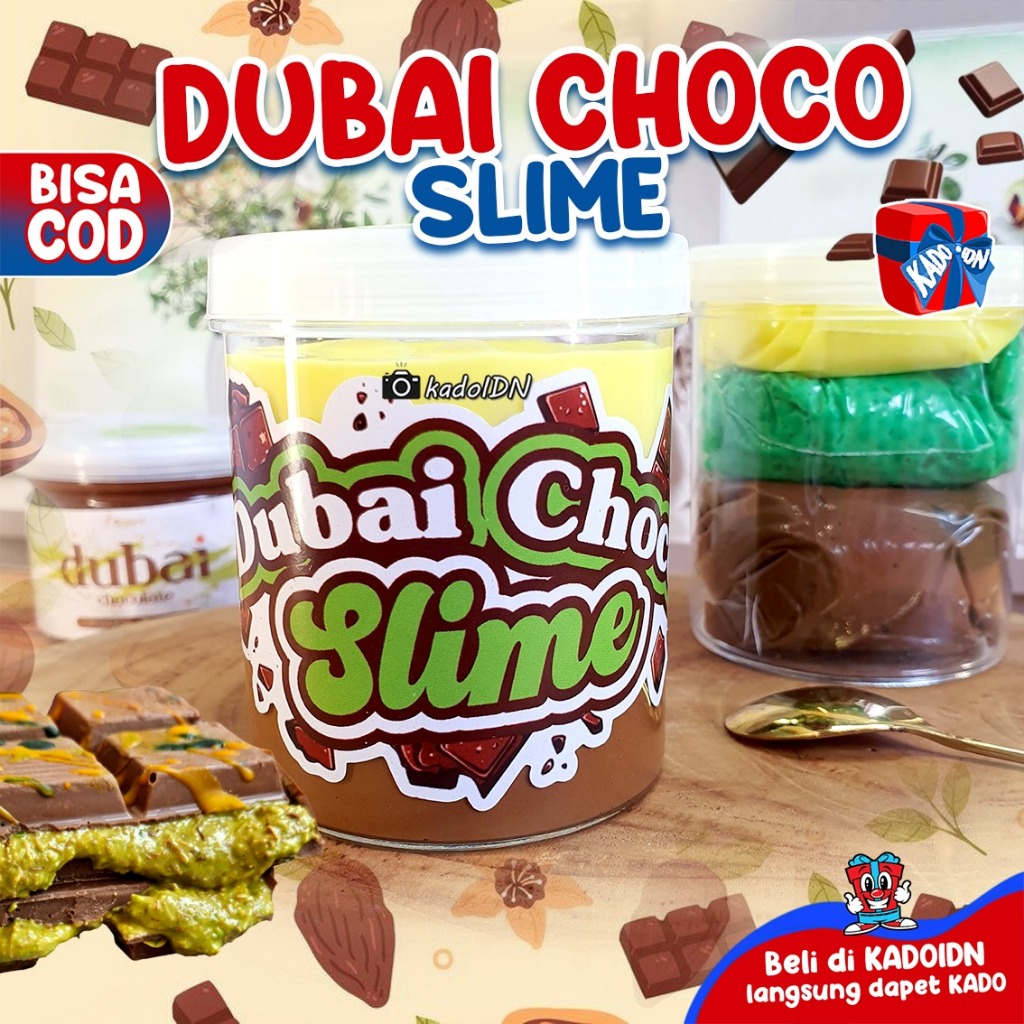 Mainan Dubai Choco Slime Base Original Clay