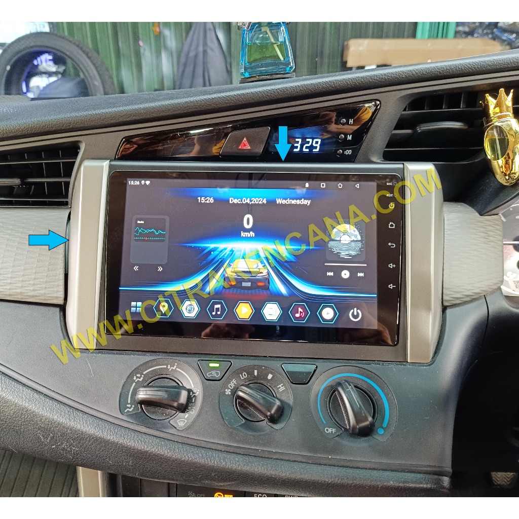 Android 9inch + Frame + Kamera INNOVA REBRONED