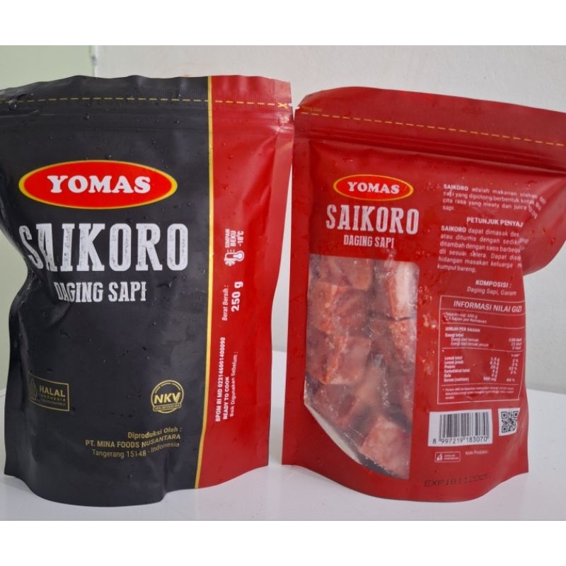 Yomas Saikoro daging sapi 250gr
