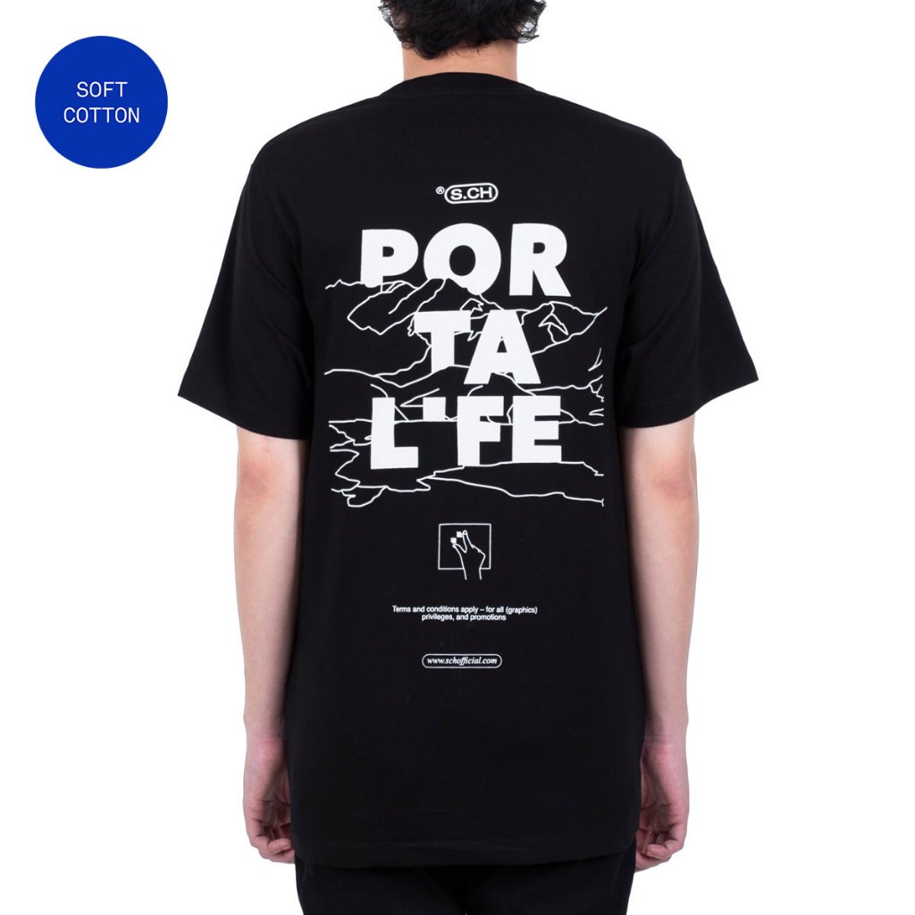 Sch Tshirt Larger Ss Black